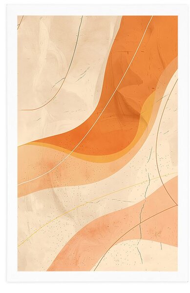 Plakat artystyczna linia Peach Fuzz