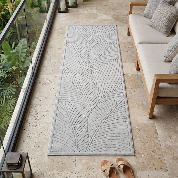 Chodnik odpowiedni na zewnątrz w kolorze srebra 80x250 cm Nova 1203 – Ayyildiz Carpets