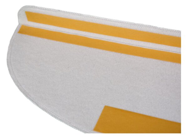 Czarno-białe dywaniki na schody zestaw 16 szt. 20x65 cm Golden Marble – Vitaus