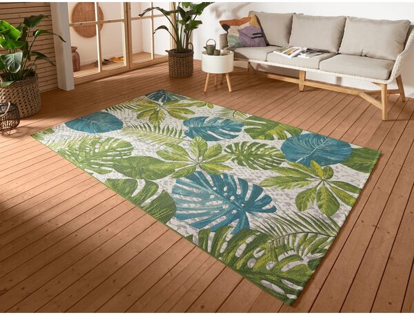 Zielony/turkusowy dywan odpowiedni na zewnątrz 80x165 cm Flair – Hanse Home
