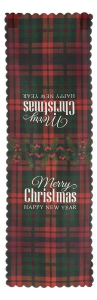 Zestaw 4 świątecznych poszewek na poduszki i bieżnika Minimalist Cushion Covers Tartan Christmas