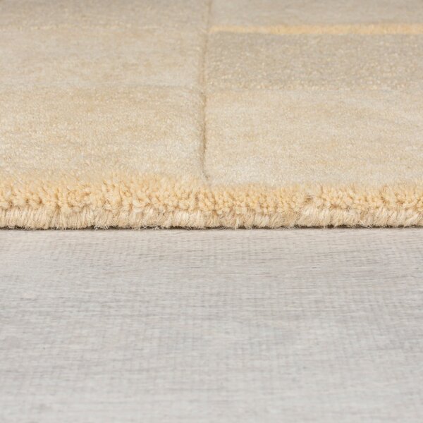 Beżowy dywan wełniany 170x120 cm Checkerboard – Flair Rugs