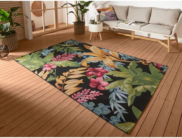 Czarny dywan odpowiedni na zewnątrz 80x165 cm Flair – Hanse Home