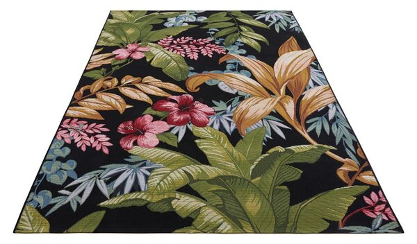 Czarny dywan odpowiedni na zewnątrz 80x165 cm Flair – Hanse Home