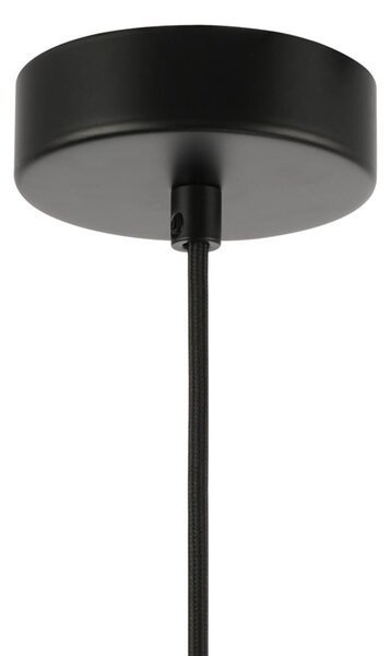 PIEVE lampa wisząca ceramiczna kula szara 15cm LED 5W 3000K klosz biały PND-95221-1S-GR