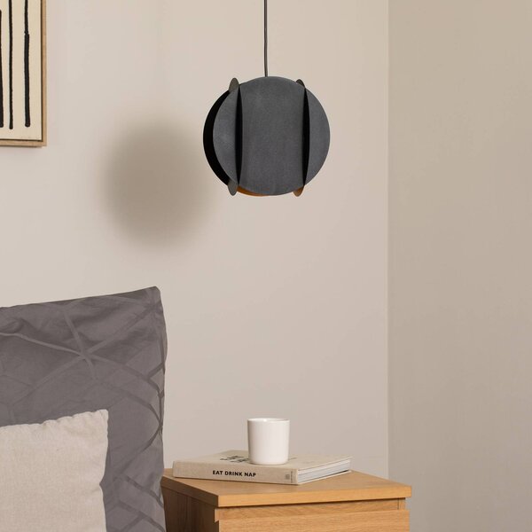 Lampa wisząca Corner Opviq, możliwość ściemniania, czarny, salon / jadalnia, metal, nowoczesny