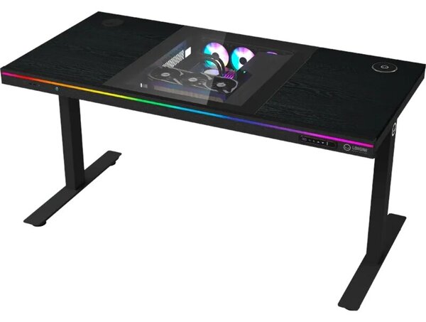 Biurko gamingowe LORGAR Desk Elite 90 Series Wooden Czarny