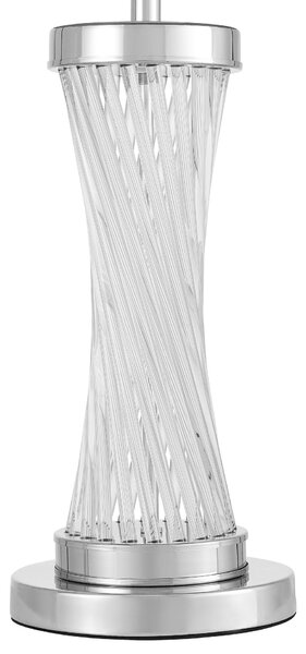 LAMPA NOCNA GLAMOUR CZARNO-CHROMOWANA VILLANOVA