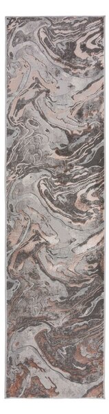 Szaro-beżowy chodnik 60x230 cm Marbled – Flair Rugs