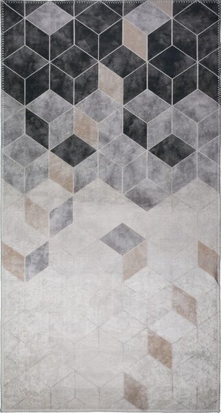 Szaro-kremowy dywan odpowiedni do prania 80x50 cm – Vitaus