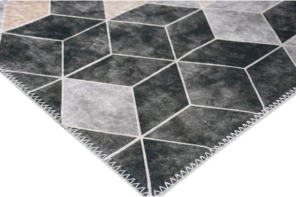 Szaro-kremowy dywan odpowiedni do prania 80x50 cm – Vitaus