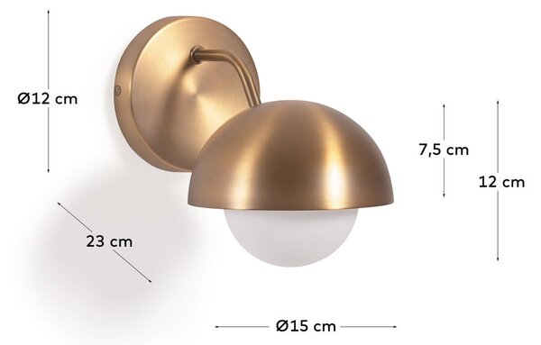 Kinkiet w kolorze złota ø 15 cm Lonela – Kave Home