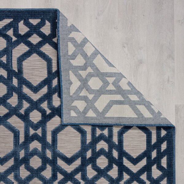 Niebieski dywan odpowiedni na zewnątrz 230x66 cm Oro – Flair Rugs