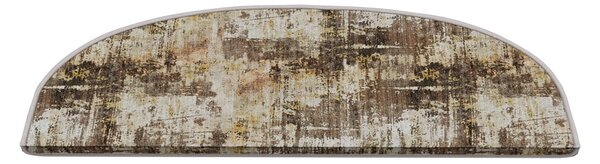 Beżowe dywaniki na schody zestaw 16 szt. 20x65 cm Abstract – Vitaus
