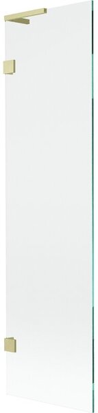 Mexen Lunar L parawan nawannowy 1-skrzydłowy 50 x 150 cm, transparent, złoty szczotkowany - 897L-050-000-55-00