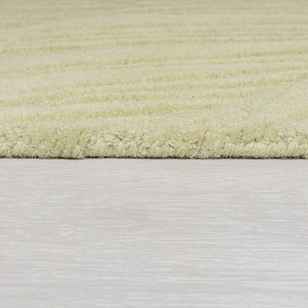 Zielony okrągły wełniany dywan ø 160 cm Lino Leaf – Flair Rugs