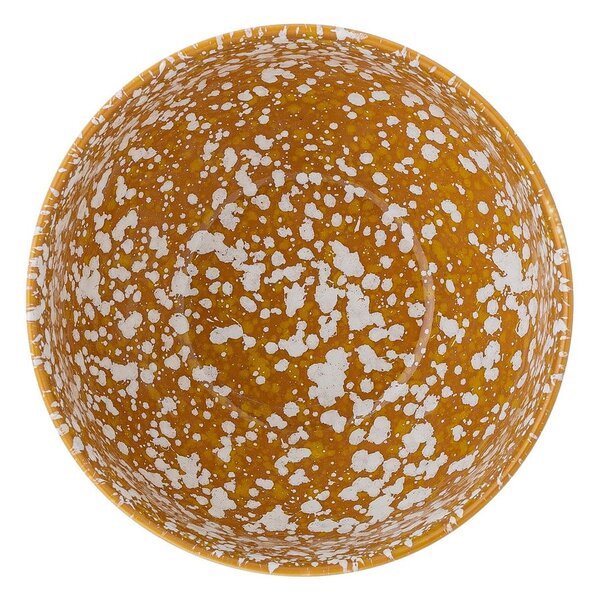 Pomarańczowo-biała kamionkowa miska Bloomingville Carmel, ø 15,5 cm
