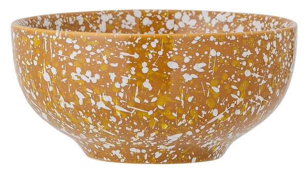 Pomarańczowo-biała kamionkowa miska Bloomingville Carmel, ø 15,5 cm