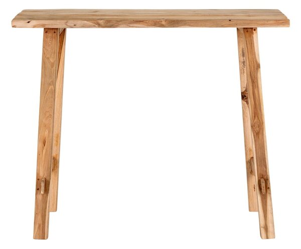 Konsola z litego drewna tekowego 30x90 cm Girona – House Nordic