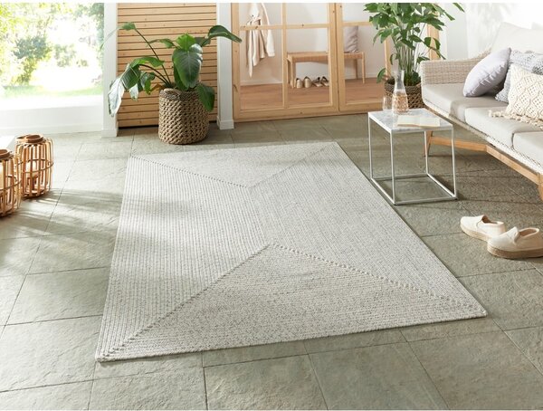 Białobeżowy dywan odpowiedni na zewnątrz 150x80 cm – NORTHRUGS
