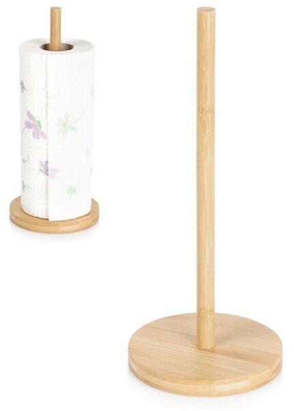 Stojak na ręcznik papierowy bambusowy 29,5 cm