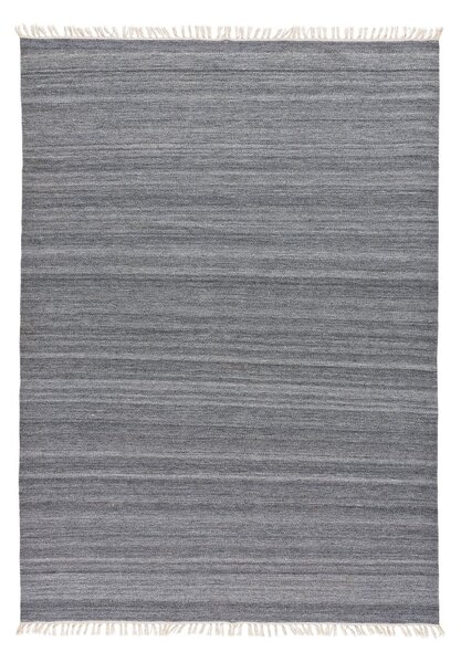 Ciemnoszary dywan zewnętrzny z tworzywa z recyklingu Universal Liso, 160x230 cm