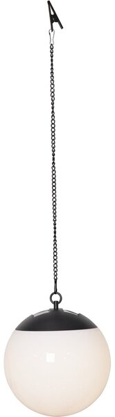 Wisząca solarna lampa ogrodowa Star Trading Globus, ø 20 cm