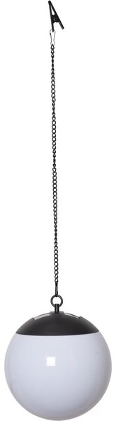 Wisząca solarna lampa ogrodowa Star Trading Globus, ø 20 cm