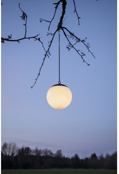 Wisząca solarna lampa ogrodowa Star Trading Globus, ø 20 cm
