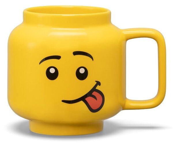 Żółty ceramiczny kubek dla dzieci 530 ml Head – LEGO®