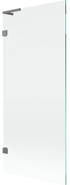 Mexen Lunar L parawan nawannowy 1-skrzydłowy 80 x 150 cm, transparent, gun metal - 897L-080-000-95-00