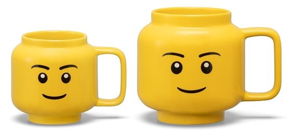 Żółty ceramiczny kubek dla dzieci 255 ml Head – LEGO®