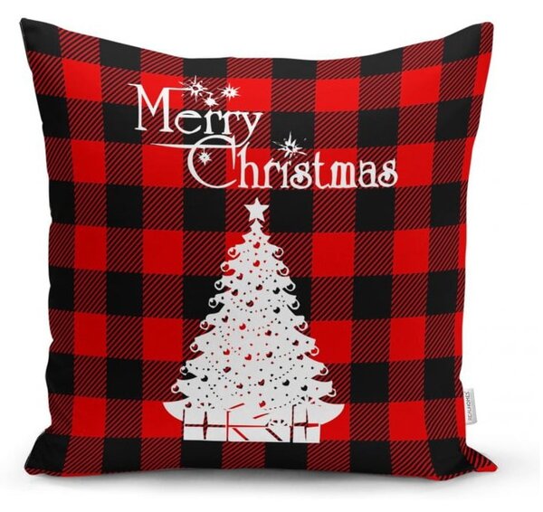 Zestaw 4 świątecznych poszewek na poduszki i bieżnika Minimalist Cushion Covers Christmas Tartan