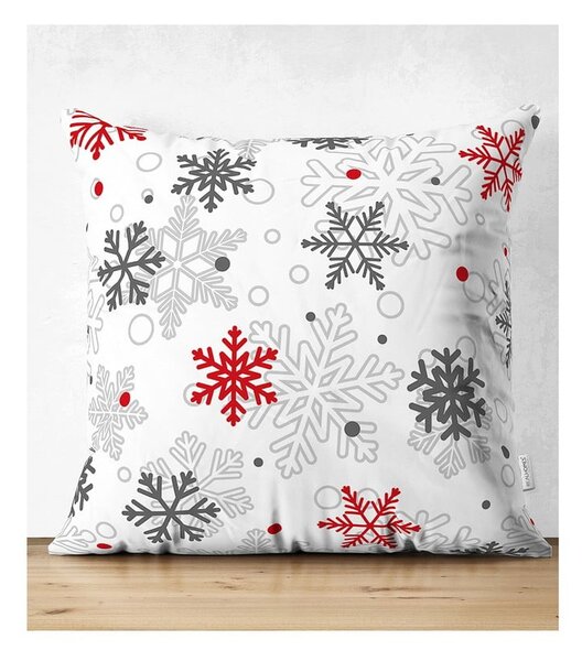 Zestaw 4 świątecznych poszewek na poduszki i bieżnika Minimalist Cushion Covers Red Christmas