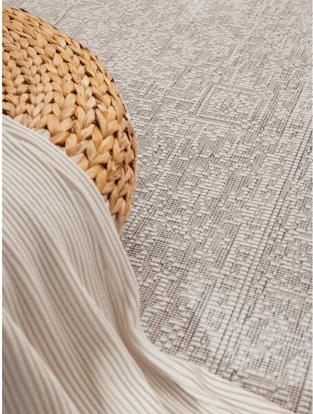 Chodnik odpowiedni na zewnątrz w szaro-śmietankowym kolorze 80x250 cm Duet Kona – NORTHRUGS