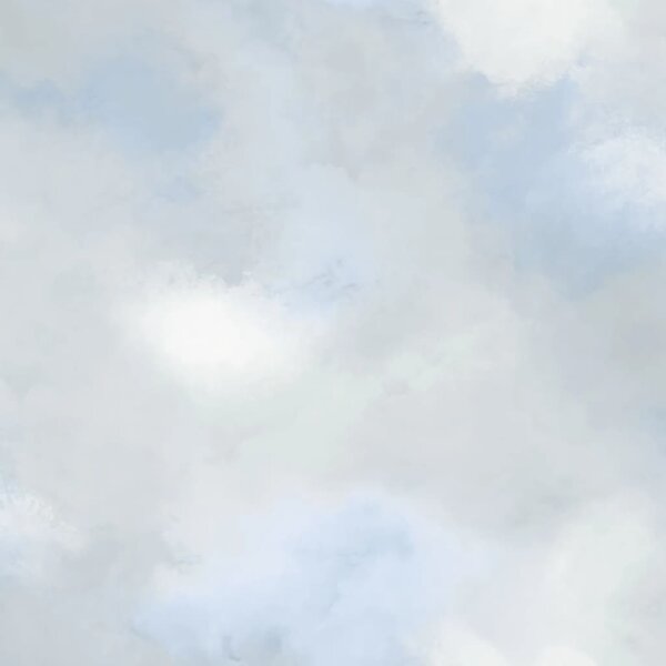 Noordwand Good Vibes Tapeta Paint Clouds, niebiesko-szara