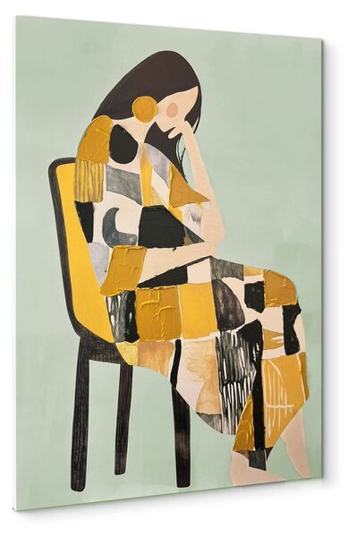 Obraz z ręcznie malowanymi elementami 70x100 cm Penelope – Styler