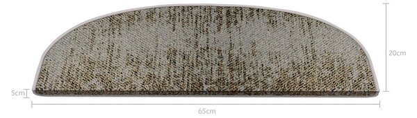 Dywaniki na schody zestaw 16 szt. 20x65 cm Horizon – Vitaus