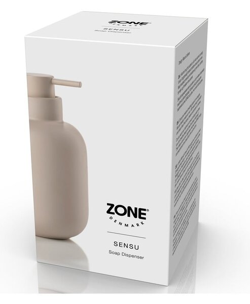 Beżowy kamionkowy dozownik do mydła 300 ml Sensu – Zone