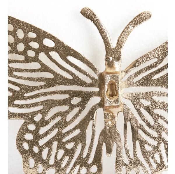 Metalowa dekoracja ścienna 26x16 cm Butterfly – Light & Living