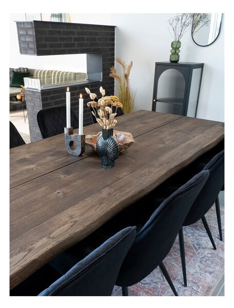 Czarna metalowa witryna 50x110 cm Adelaide – House Nordic