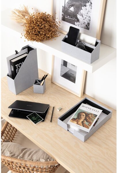 Kartonowe organizery zestaw 4 szt. Hugo Canvas Paper Laminate – Bigso
