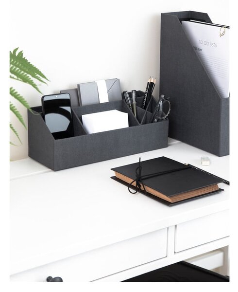Kartonowy organizer na artykuły papiernicze Elisa Canvas Paper Laminate – Bigso