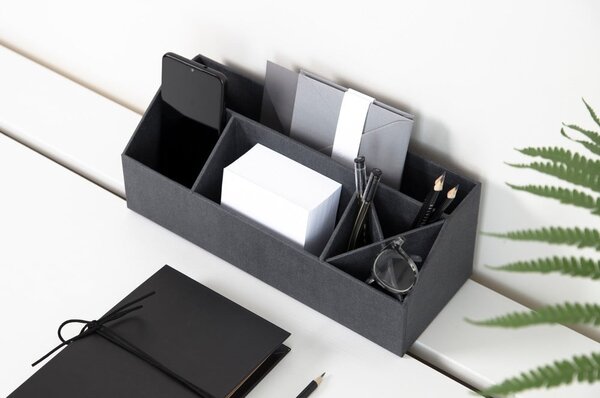 Kartonowy organizer na artykuły papiernicze Elisa Canvas Paper Laminate – Bigso