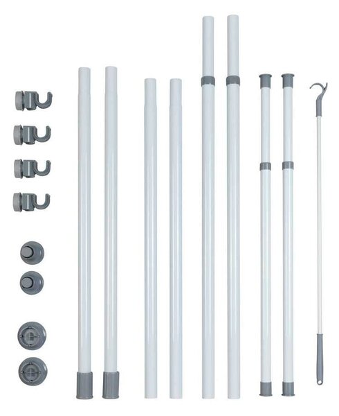 Biały metalowy teleskopowy stojak na ubrania Herkules – Wenko