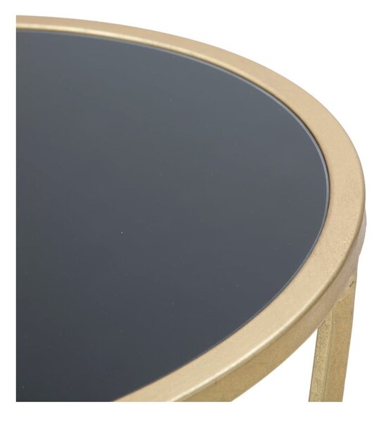 Stołek w czarno-złotym kolorze Mauro Ferretti Glam Simple, wys.75 cm