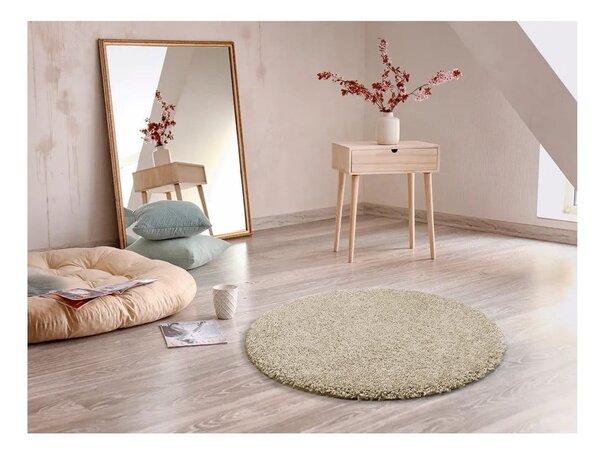 Beżowy okrągły dywan Universal Aqua, ø 80 cm