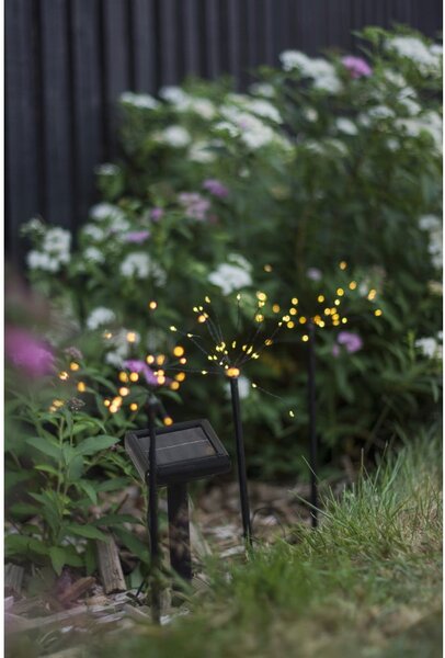 Zewnętrzne lampy solarne LED wbijane zestaw 3 szt. (wysokość 40 cm) Firework – Star Trading
