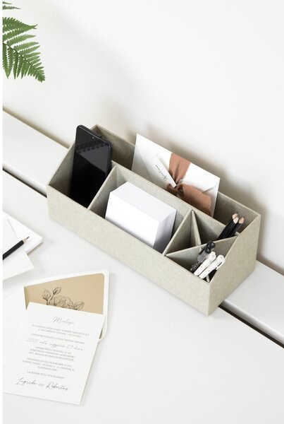 Kartonowy organizer na artykuły papiernicze Elisa Canvas Paper Laminate – Bigso