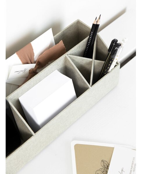 Kartonowy organizer na artykuły papiernicze Elisa Canvas Paper Laminate – Bigso